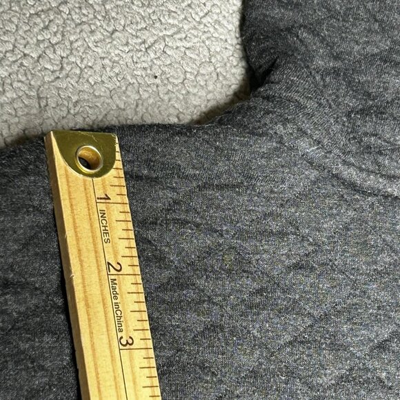 Marine Layer Hoodie Mens Large Gray Quilted Full Zip YKK Drawstring Sweatshirt - Picture 11 of 12